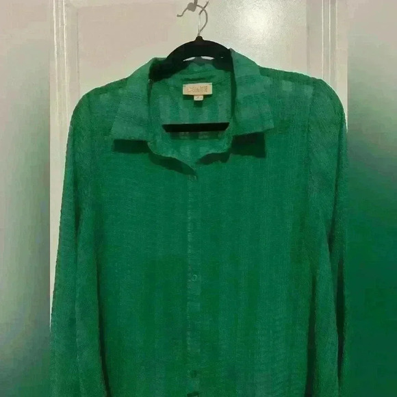 London Rose Women’s Button Down Top blouse - Picture 3 of 5